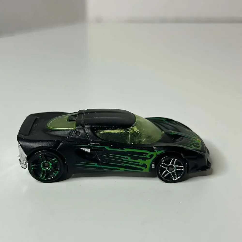 Hot Wheels Lotus Project M250 Black Diecast Car with Green Graphics